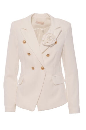 Piękna i elegancka marynarka ze złotymi guziczkami