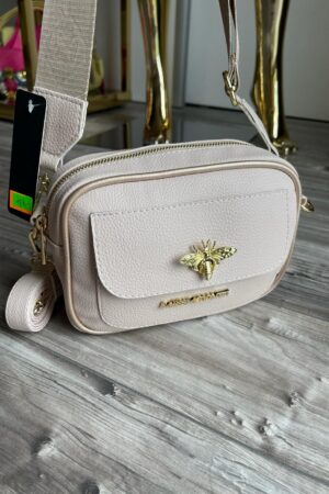 Listonoszka kuferek beżowa - POLSKI PRODUCENT MASSIMO CONTTI