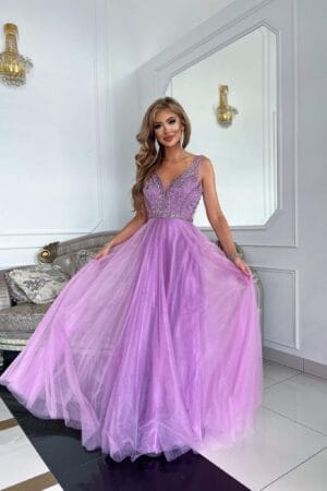 💜Elegancka sukienka w kolorze fioletowym. Idealna na: bale, wesela event-y, gale , na wyjątkowe okazje💜